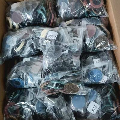 蓝色KKK转砂碟2寸50mm51pc扣转矩聚砂碟气动小型百转矩叶轮纽百叶