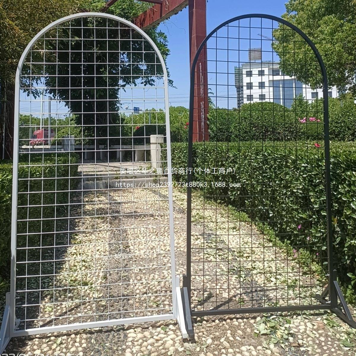 半圆形落地货架网格移动超市挂架饰品挂网作品展示袜子铁网格收纳