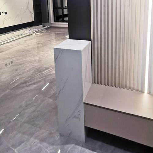 现代客厅大座理石底落地基店玄ZG-66913关酒艺术品石立柱雕座塑展