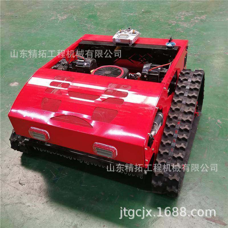 现货控履带式控割草机堤坝爬坡履带式JSP除草机16马力遥割草遥机