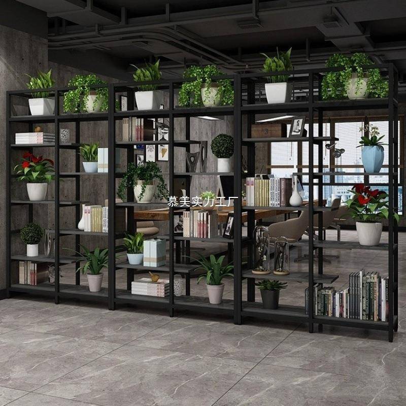 办公室隔断断屏风列理发店展示架博物古架陈架货架置架铁艺隔花架
