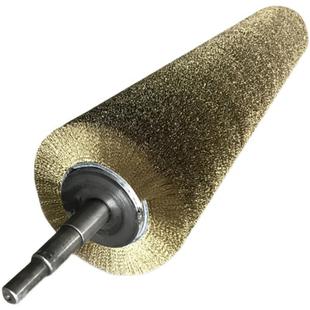 现货辊铜丝刷钢缠丝刷扫地毛刷绕式 刷滚筒除锈钢丝辊拉丝刷刷945