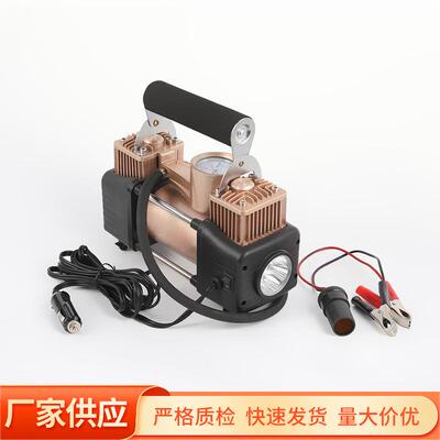 可明户应急打气泵3217充0缸金属照家用车载气泵便携式外充气机
