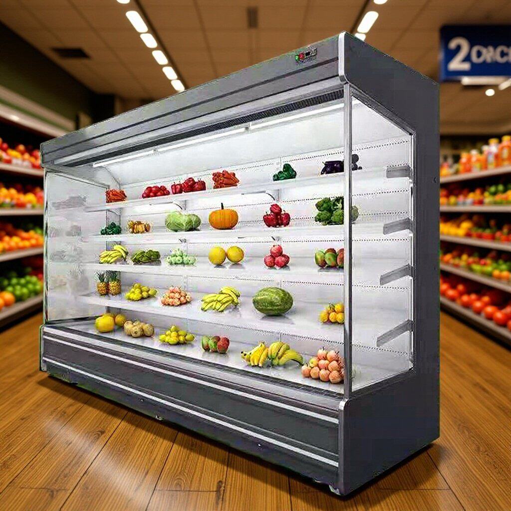 商用风冷饮料展示柜风幕柜水果保鲜柜蔬菜冷藏保鲜柜超市大冰柜