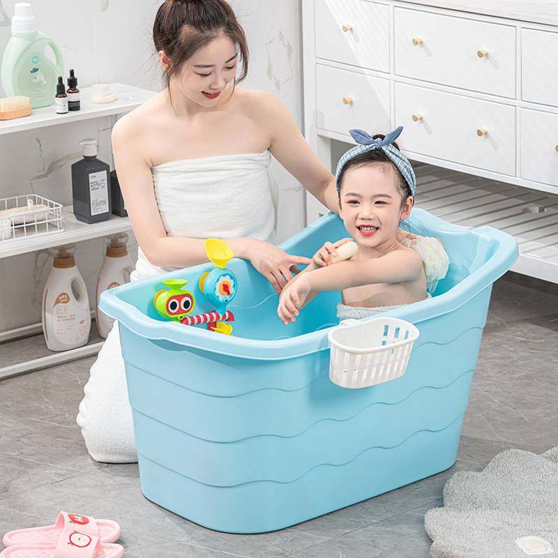 儿童洗澡桶塑料浴桶小孩泡澡桶宝宝加厚大号婴儿澡盆家用沐浴桶
