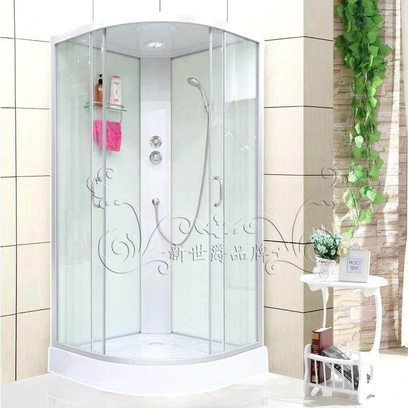 新世体淋浴房浴室洗澡间73爵干湿分离带底座整免做防水沐浴四房面