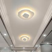 走廊玄关吸顶灯北欧奶油风阳台过道现代简约灯具网红云朵温馨灯饰