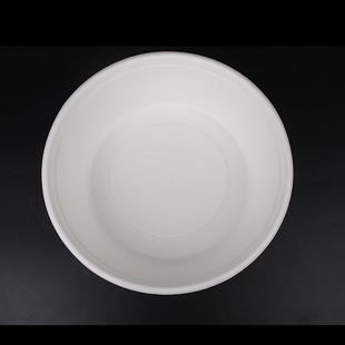 一次性甘蔗浆纸碗绿色可降解餐具2500ml大圆盆