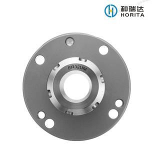 D80 D100 法兰盘ER卡盘座磨砂七孔夹头座 40夹头座 ER32