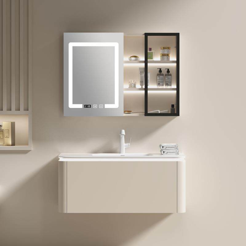 奶白色圆弧浴室柜智能镜柜组合卫生间浴室一体陶瓷盆挂墙收纳柜,节庆用品/礼品,新娘配件,淘宝优惠券,粉丝福利购,淘宝优惠卷