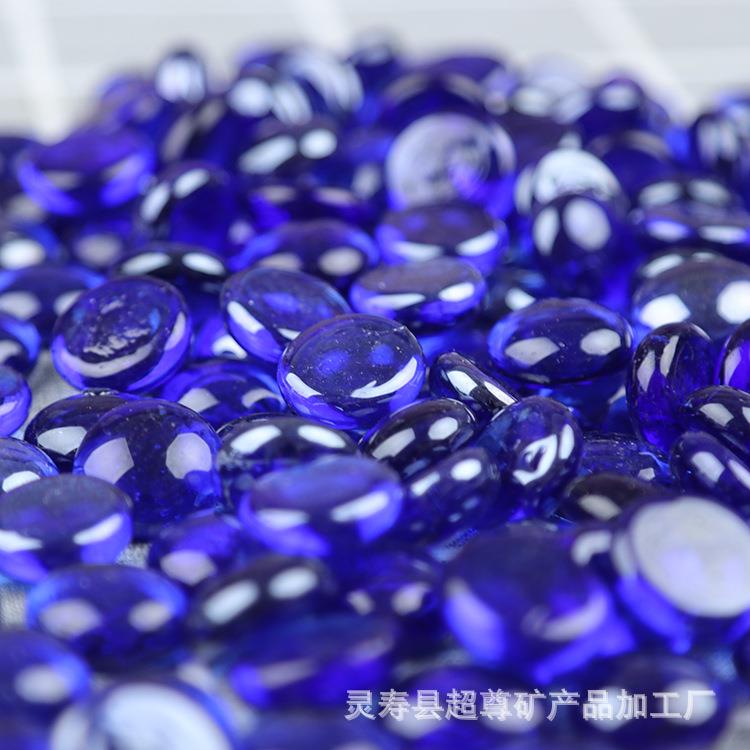工厂彩色玻璃扁珠玻璃珠黑白扁珠围棋子用花心装饰用玻璃扁珠