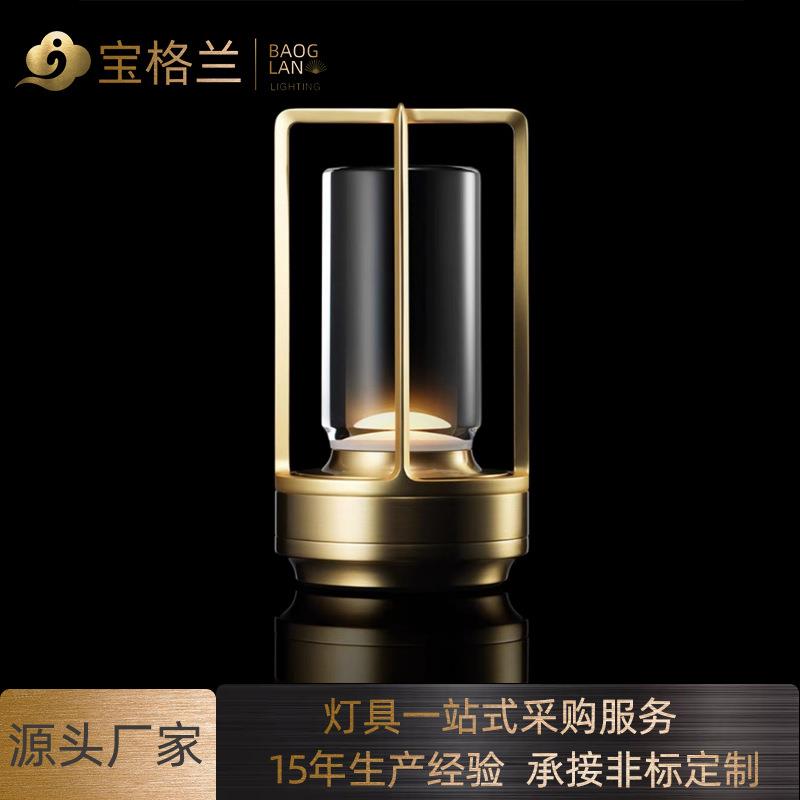 创意LED床头触摸台灯酒店餐厅便携式USB台灯充电户外氛围灯