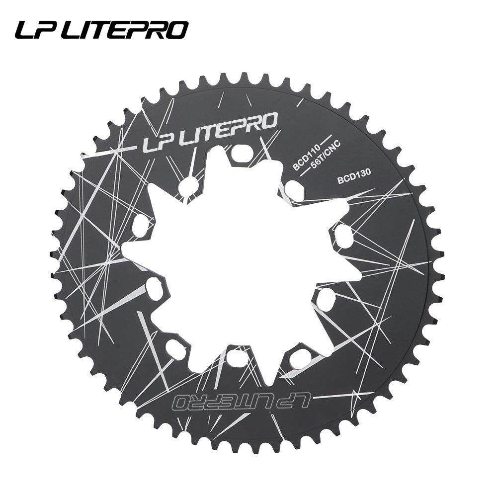 lplitepro折叠自行车椭圆盘110130BCD共用52T54565860齿