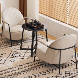 阳台茶桌椅组合网红一桌两椅三件套休闲区布置简约家用喝茶椅子