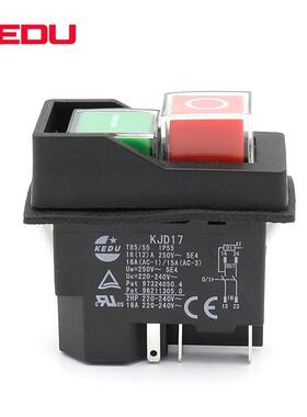 KEDU科都KJD17电磁开关DX-35磁力钻电动工具开关32D电机启动按钮