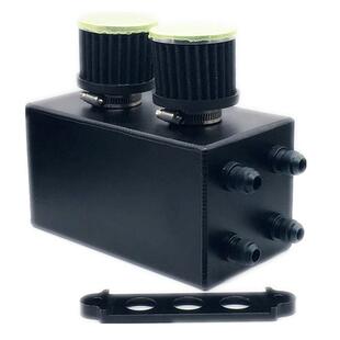 汽车改装通用铝合金AN10透气机油壶油气分离器机油过滤壶加空滤