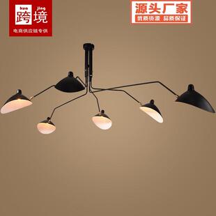 张牙舞爪吸顶灯个性展厅鸭嘴灯创意现代铁艺民宿客厅蜘蛛吊灯