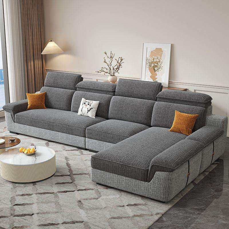 可拆洗雪尼尔棉麻客厅沙发2026新款现代简约大小户型贵妃布艺沙发