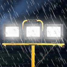 投光灯ed工作灯移动泛光灯支架户外修车探照灯工地照明插电超亮