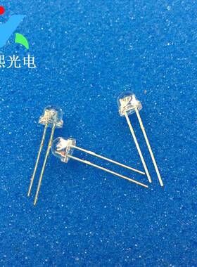 直插5MM短脚草帽橙色led灯珠发光二极管高亮橙光f5橙灯