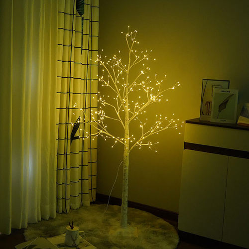 树灯 led感恩节桦树室内家居装饰灯圣诞节派对场景布置景观发光树