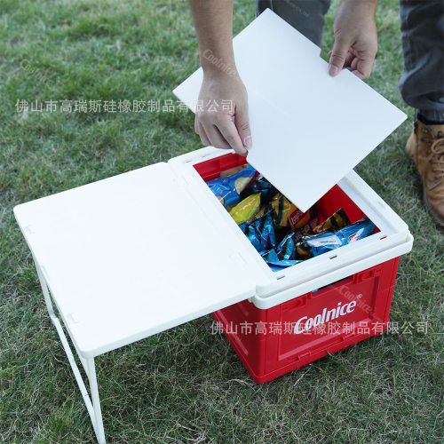 外贸亚马逊户外露营收纳箱露营折叠收纳箱侧面可开露营箱子侧开门