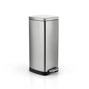 科力邦不锈钢垃圾桶分类双桶脚踏式 静音垃圾箱KB1082KB1083