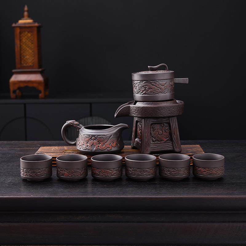 陶瓷自动茶具套装复古紫陶时来运转石磨懒人自动家用功夫泡茶神器,畜牧/养殖物资,畜牧/养殖器械,淘宝优惠券,粉丝福利购,淘宝优惠卷