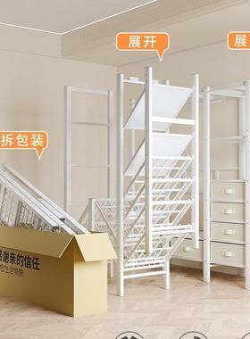 简UFE免安装衣柜家用卧室易衣柜结实用出耐租房衣柜金属布衣柜小