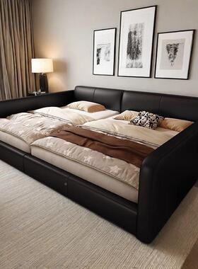 接大二胎家庭亲子床一家四WMK口床床护栏床加宽简约拼榻榻米床双