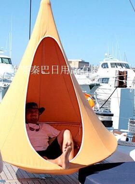 网红外秋千吊户ZLS蝶形阳外吊床儿童台闲桌椅休圆形房间吊椅