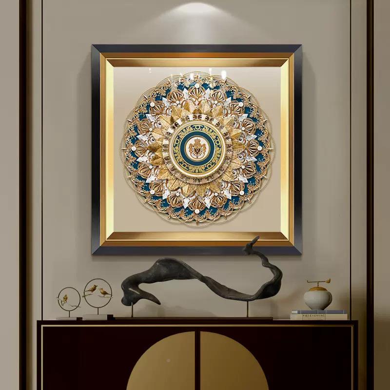 轻可拉电表箱装饰JOD画电现代简约推餐厅遮挡壁画客厅配箱高档挂