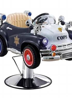 网红童汽车理发童椅子小孩汽车型剪发椅可升造NTT降发廊儿儿椅美