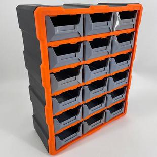 厂家壁式抽屉式全透明零挂件盒18纳DJK类柜打包台收分配件收纳箱