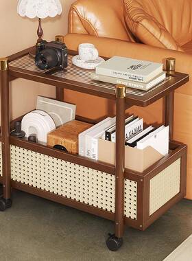 方发形小茶几置物架现代约家用客厅多功能简小推车QUP极小户型沙