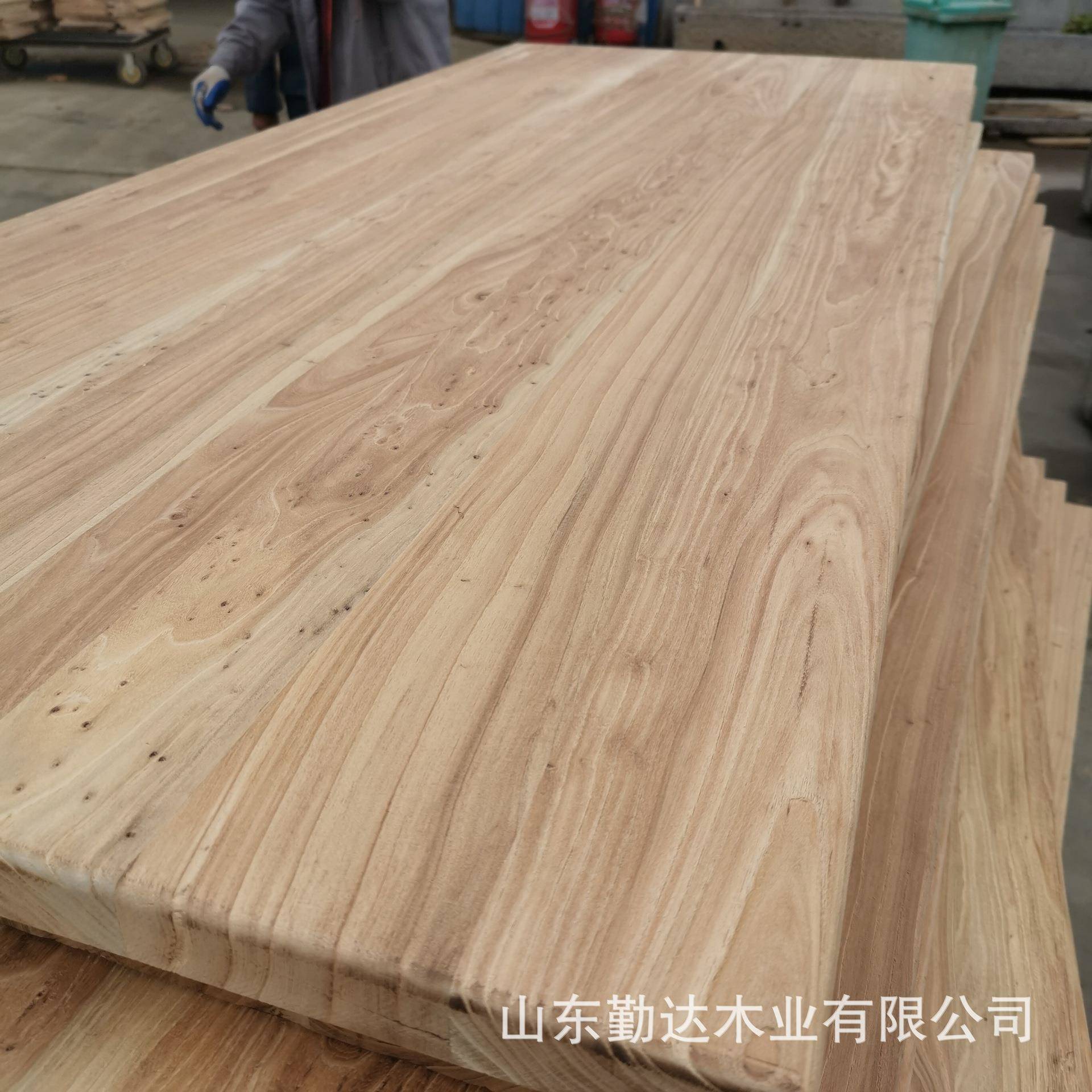 老榆木原木板中面点桌大无品牌/砧板拼实木桌面面直榆式木大板