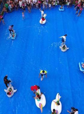 幼儿园水池布户25250外玩水篷布外活动加厚仗防滑水打泡室沫之夏防水布