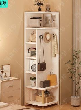 衣帽置物架一体架QPY地立式用转角柜家简易挂衣落架卧室衣服收纳