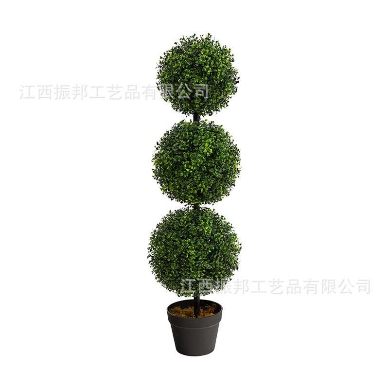 仿真绿植客厅电视柜旁落地盆栽假富贵竹米兰球型植物摆件厂家直销