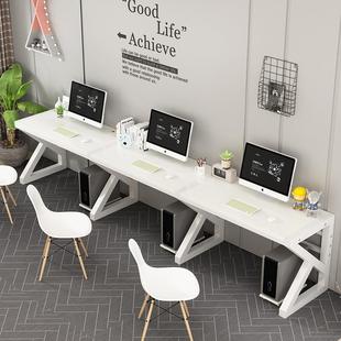 款 家用书简 简约经济型学新桌生一体写字台三人电电竞脑桌台NIK式