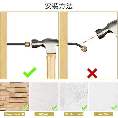 250pcs黑色铜头钉木DBO五规格盒装穿心相框钉圆铜头钉黑色头墙钉