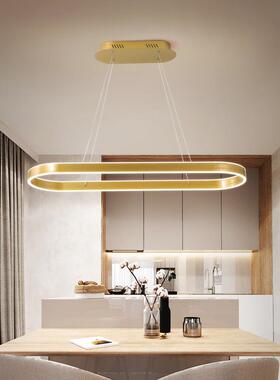 北欧现代简约客厅吊灯椭圆艺术创意吧台前台吊灯led大气餐厅吊灯