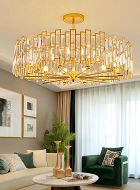 后现代吊灯轻奢水晶灯客厅灯卧室餐厅灯北欧简约LED灯具复式楼灯
