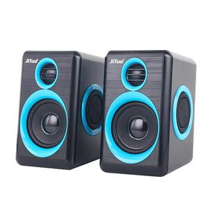 技拓JT2700电脑音响低音炮小音箱有线USB音响2.5寸喇叭双振膜音响