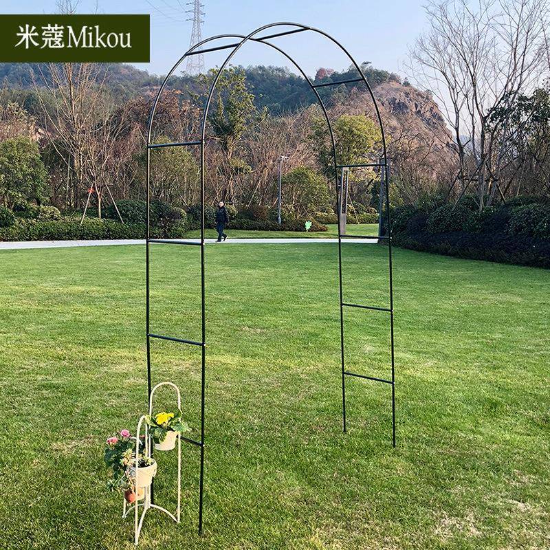 拱门花架米蔻铁艺庭院爬藤架铁线莲葡萄月季藤本绿萝客厅支架
