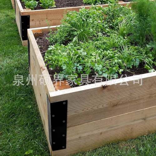 用于抬高式花园支架家具耐金属花园角支架防锈金属床角支架连接器