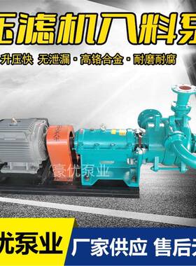 压滤机入料泵洗沙厂入料加压杂质泵100ZJW泥浆泵卧式进料泵喂料泵
