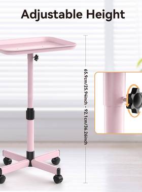 新款粉色沙龙托盘推车美容美发推车纹绣刺青工具架新品