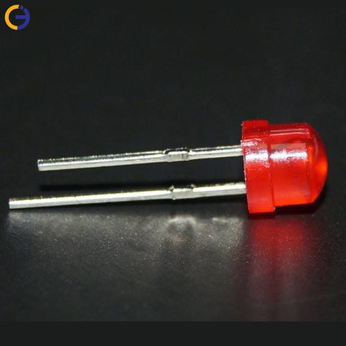 5mm草帽红发红led灯珠f5草帽红发红带卡红灯高亮红光