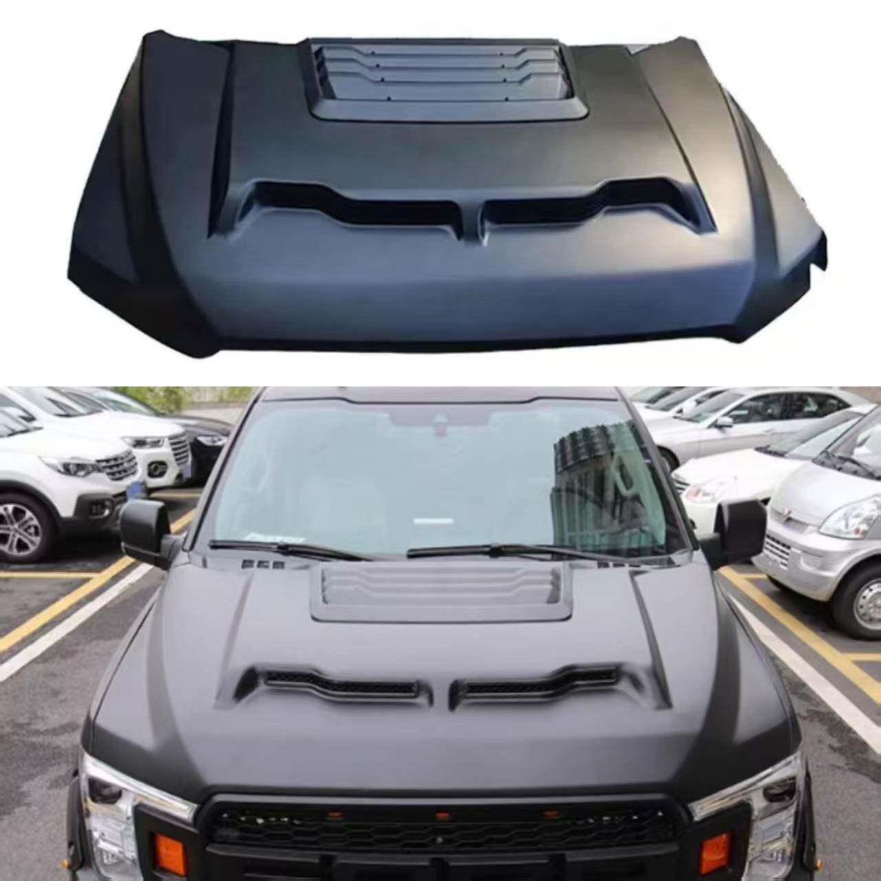 皮卡引擎盖适用于15-20福特F150改装谢尔比机盖FORDF150机盖